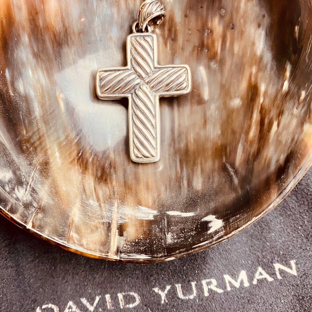 David Yurman Necklace Sterling Silver and Bronzite